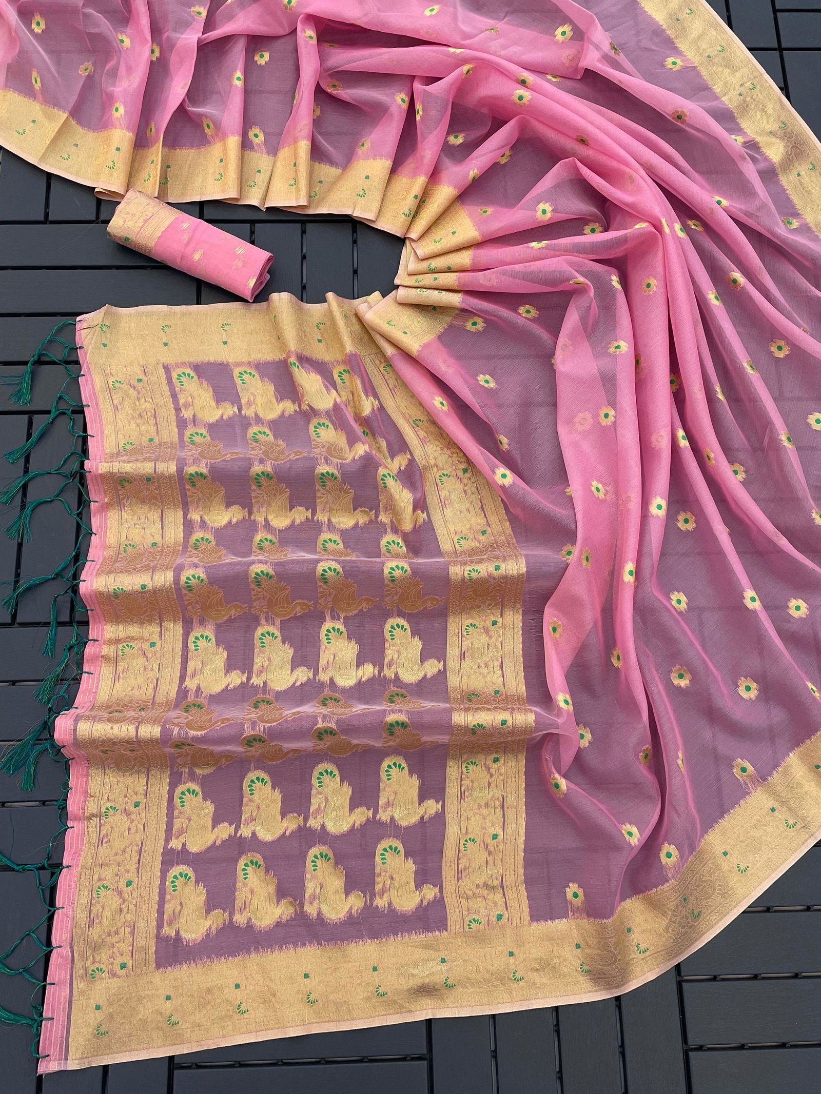 Roopkala Organza 3M Designer Organza Silk Sarees Wholesale Market In Surat